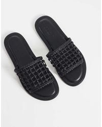 ASOS - Fabiola Premium Weave Mule Sandals - Lyst