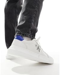 Calvin Klein - Baskets à semelle cuvette épaisse - et bleu - Lyst