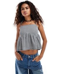 Collusion - Smock Cami Top With Bunny Tie Detail - Lyst