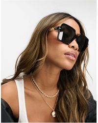 Versace - – eckige oversize-sonnenbrille - Lyst