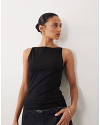 Mango - Jersey Boat Neck Vest - Lyst