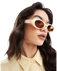 Le Specs - – work it – ovale sonnenbrille - Lyst