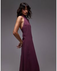 ASOS - Chiffon High Neck Halter Maxi Dress - Lyst