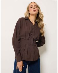Long Tall Sally - Pleated Shirt - Lyst