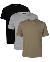 French Connection - 3 Pack Cotton Crew Neck Short Sleeve T-Shirts - Lyst