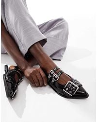 OFF THE HOOK - 'Alderbrook' Block Heel Leather Comfort Flat Sandals - Lyst
