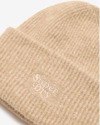 Superdry - – weiche, gerippte strickmütze - Lyst