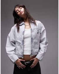 Carhartt - Emery Denim Zip Detail Jacket - Lyst