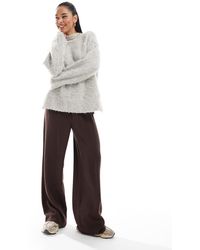 ASOS - Soft Tailored Wide Leg Pull On Trouser - Lyst