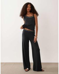 Mango - Nana Relaxed Trouser Co-ord With Buttons - Lyst