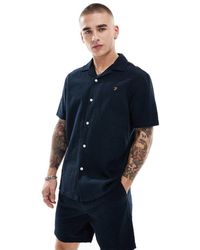 Farah - Camisa De Manga Corta Con Cuello De Solapas De Sirsaca Rutherford De (Parte De Un Conjunto) - Lyst