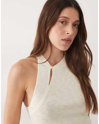 Mango - Knitted Button Detail Sleeveless Top - Lyst