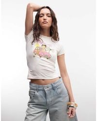 Daisy Street - Baby Tee With Betty Boop Graphic - Lyst