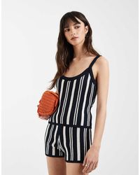 ASOS - Knitted Cotton Blend Cami Top Co-ord - Lyst
