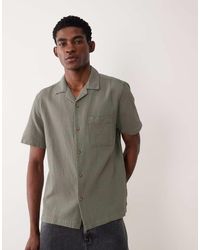 ASOS - Regular Fit Waffle Textured Shirt - Lyst