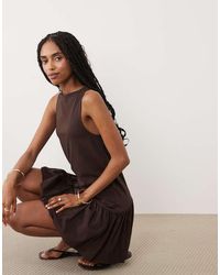 ASOS - Sleeveless With Bubble Hem Mini Dress - Lyst