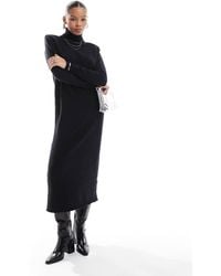 Pretty Lavish - Knitted High Neck Maxi Dress - Lyst
