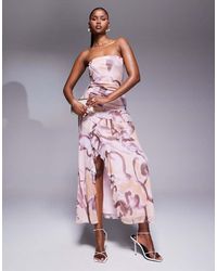 ASOS - Vestito Midi A Fascia - Lyst