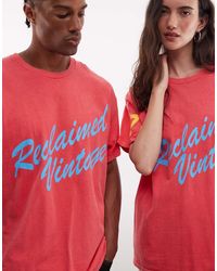 Reclaimed Vintage - Varsity Slogan T-Shirt - Lyst