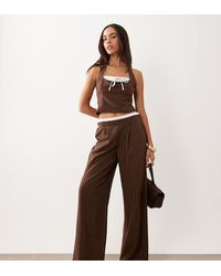 The Frolic - Exclusive Contrast Double Waist Band Straight Leg - Lyst