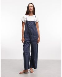 Monki - Cotton Cami Relaxed Fit Jumpsuit - Lyst