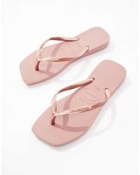 Havaianas - Square Toe Flip Flops - Lyst