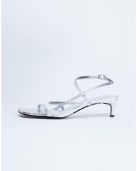 TOPSHOP - Autumn Minimal Mid Heel Sandal - Lyst