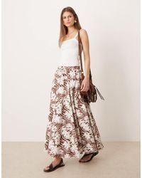 Free People - Bustle Convertible Print Maxi Skirt - Lyst