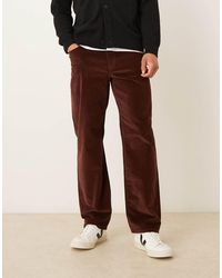 ASOS - Rechte Losse Broek Van Corduroy - Lyst