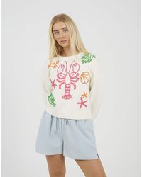 Brave Soul - Sea Life Embroidered Jumper - Lyst