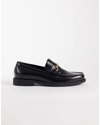 ASOS - Penny Loafers With Gold-tone Snaffles - Lyst