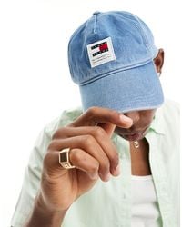 Tommy Hilfiger - Modern Patch Logo Denim Cap - Lyst
