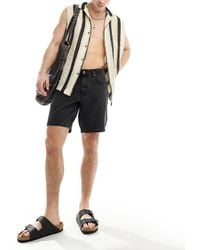 ASOS - Smalle Denim Short Met Normale Pasvorm En Wassing - Lyst