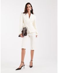 ASOS - Tailored Button Detail Capri Trousers - Lyst