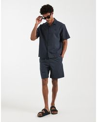 Lacoste - Co-ord Woven Seesucker Shorts - Lyst