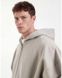 ASOS - Premium Heavyweight Extreme Oversized Zip Through Hoodie - Lyst