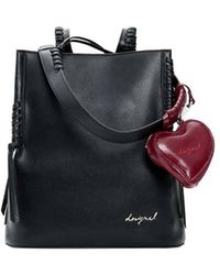 Desigual - Medium Backpack Charm Heart - Lyst