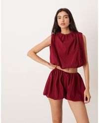 ASOS - Co-ord Puffball Micro Shorts - Lyst