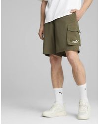 PUMA - Essentials No.1 Logo Woven Cargo 9" Shorts - Lyst