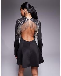 ASOS - – kurzes blazer-kleid aus neoprenartigem stoff - Lyst