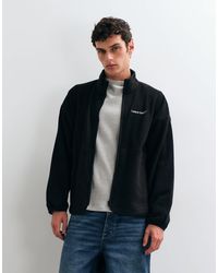 Only & Sons - Oversized Fleece With Leave Blank Print - Lyst