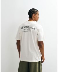 Only & Sons - Oversized Fit T-shirt With Residences Back Print - Lyst
