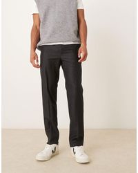 Mango - 100% Wool Tailored Pleat Front Pin Stripe Trouser - Lyst