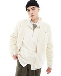 Fred Perry - Zip Through Borg Jacket - Lyst