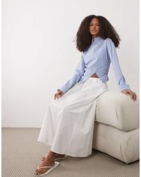 Mango - – a-linien-midirock aus 100% baumwolle - Lyst