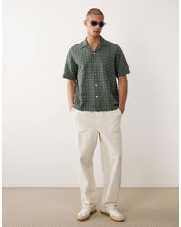 SELECTED - Checker Textured Shirt - Lyst