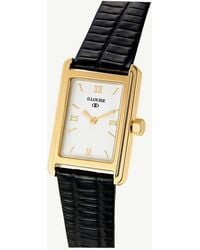 D.Louise - Waterproof Tarnish-Free Classic Leather Rectangle Watch - Lyst