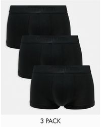 Calvin Klein - Ck black - confezione da 3 paia di boxer aderenti neri a vita bassa - Lyst