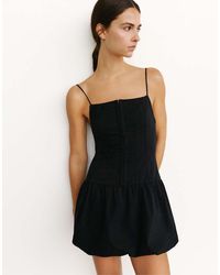 Pull&Bear - Short Corsetry-inspired Strappy Dress - Lyst