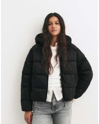 Pull&Bear - – steppjacke mit kapuze - Lyst